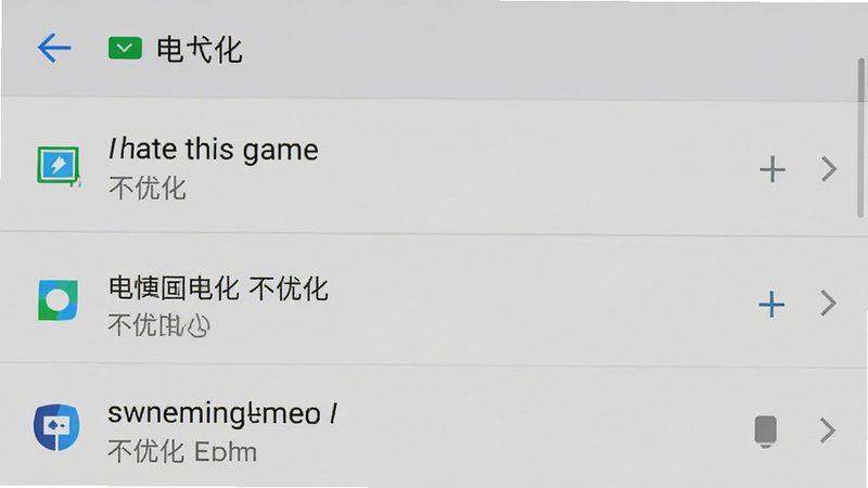 �ֻ����ý���Ľ�ͼ����ʾ����Ż��б�������I hate this game�����Ϊ�����Ż���������Ϊǳ��ɫ���������������Ϊϵͳԭ��UI��ϸ��׼ȷ�����ʸߣ��ɾ�����ɫ