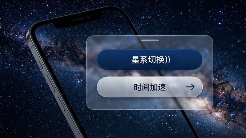 չʾ�ֻ���Ļ���棬���������Ǻӣ�ǰ���ǰ�͸���Ĳ�����壬��������ϵ�л����͡�ʱ����١���ť�����Ϊ����UI��ƣ�ɫ��������������Ϊ����ϸ�����������ʸ��壬�ɾ�������