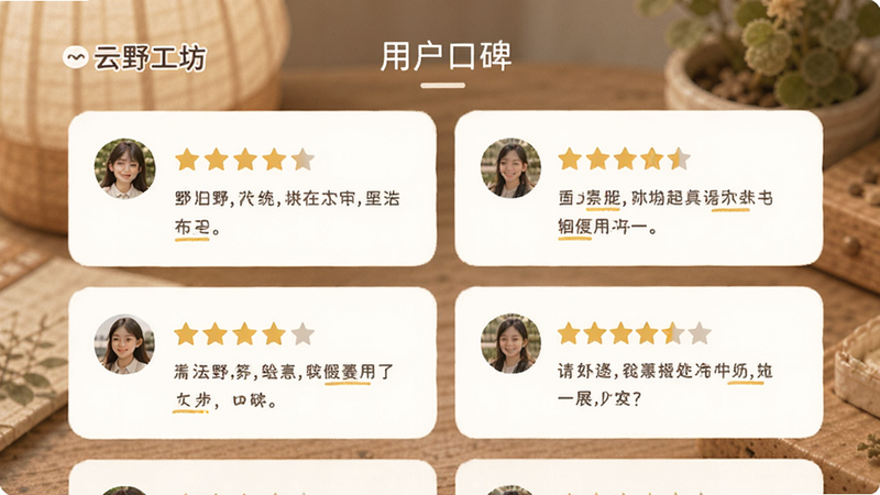 ����Ϊ��Ұ�������û����۽��棬����Ϊ��Ƭʽ�б����Ű������������ܰ�Ѻã�ϸ��չʾ���Ǻ������û�ͷ�񼰼�����������ͣ��ɾ�������Ԫ�أ����ֱ�ע���û��ڱ���