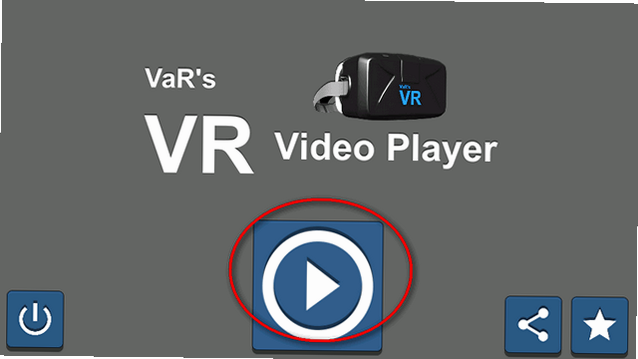 VR 媒体播放器 安卓版 操作界面 预览图