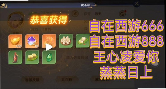 自在西游 安卓版 兑换码使用教程图