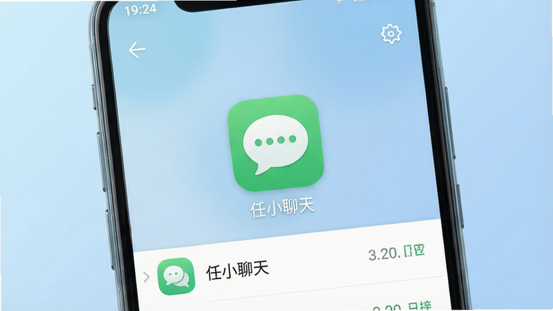 一张高清现代风格的手机界面展示图,主体为一部安卓智能手机,屏幕中央显示着名为