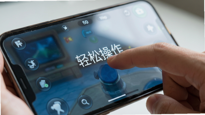 生成一张手机游戏操作界面特写,展示手指点击屏幕的动作,主体为手部与屏幕,布局聚焦,排版突出交互,风格为写实摄影,细节处有屏幕反光,画质高清,干净,无多余元素,文字内容包含
