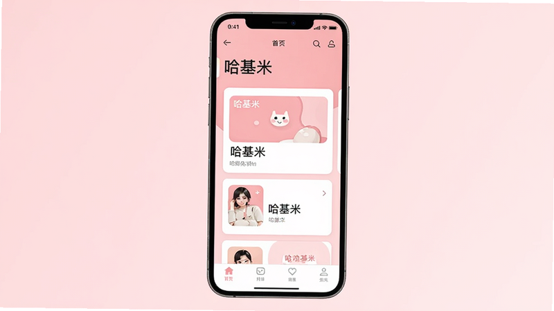 主体为一部竖屏智能手机,屏幕中央显示着名为