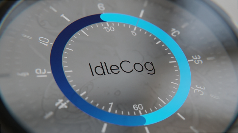 ��д��ͷչʾIdleCog��Բ�μ�ʱ�����棬Բ�����ڻ�����䣬��ɫ���������䵽�����������黯��ͻ��ǰ���ļ�����������Ϊ�������壬ǿ��������������ɫ�ʵĴ��������֡�IdleCog����ϸ������ʾ��Բ�����ġ���������Ⱦ��ϸ������������㡣