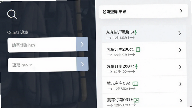 ����Ϊ������Ʊ������·��ѯ���ܽ��棬�������Ϊ������Ҳ�Ϊ����б����Ű�����������ִ���Լ��ϸ�ڰ����Ŵ�ͼ�����ͷָʾ�������������ɾ����޶���Ԫ��