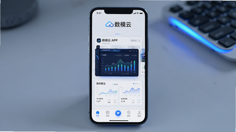 ����Ϊ�ֻ���Ļչʾ��ģ��APP���棬����������࣬������ʾ����ģ�ơ�Logo���м�����չʾ����ͼ��Ԥ����Ƭ���ײ�Ϊ�����������Ϊ�ִ�����Ƽ��磬ϸ�ڴ�����ɫ��Ч��׺�����ʸ��壬�ɾ��޶���Ԫ�أ��������������ɱ�