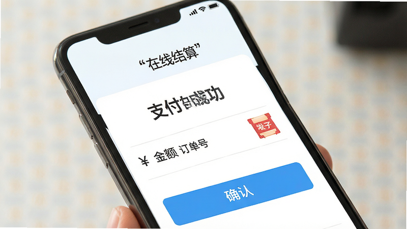 չʾ����֧�����˵����棬����Ϊ�ֻ���Ļ��ʾ��֧���ɹ���ҳ�棬���ְ����������š����ӷ�Ʊͼ�꣬���������ˬ��ϸ�ڰ������ҷ�����ȷ�ϰ�ť�������������ɾ����޶���Ԫ�أ��������Ű��������߽��㡱