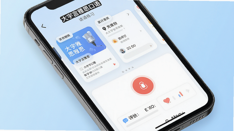 һ��չʾ����������˼���APP����ĸ����ͼ������Ϊ�ֻ���Ļ����ʾ������ϰ���棬����Ϊ�ɾ���ǳ��ɫ���䣬���ְ������⿨Ƭ��¼����ť�����������Ű����룬����ִ���Լ��ϸ�����������ʸ��壬�ɾ����޶���Ԫ��