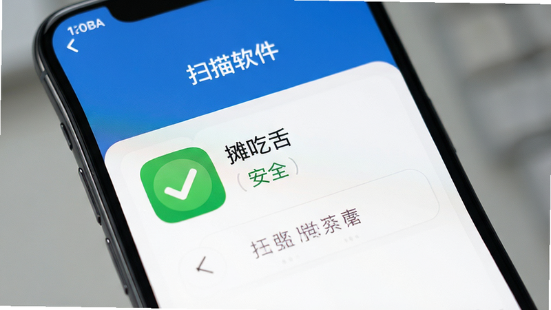 手机安全软件扫描界面,显示