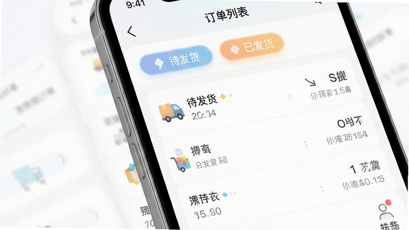 �ֻ�APP�����ͼ��չʾ�����б�ҳ�棬�������������������ѷ�������״̬��ǩ��ͼ����ƾ�������ɫ��ͣ�ϸ�ڷḻ�����廭�ʣ������ұ���