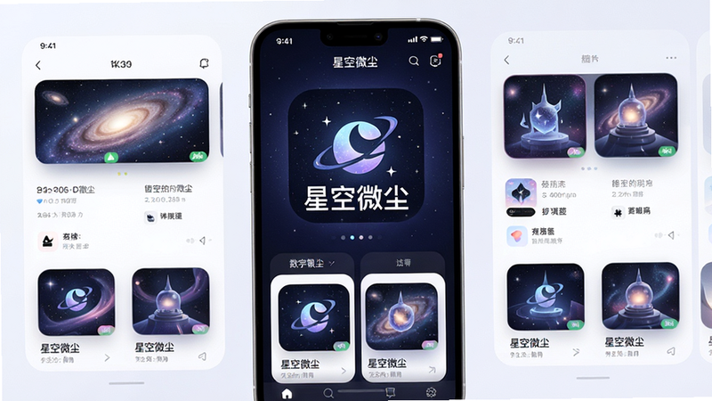 ����Ϊ�ǿ�΢��APP�ĸ������չʾ�����ֲ������ĶԳƹ�ͼ������������ʾ���ǿ�΢����Ʒ��Logo����ѡ���ֲ�Ʒ��Ƭ���Ű��������򣬷��Ϊ�ִ��Ƽ�����������Ϣ�ںϣ�ϸ�ڰ���������UI����Ԫ�غ���͵Ĺ�ӰЧ��������8K���壬�ɾ��޶���Ԫ�أ���������������չʾ���ǿ�΢����