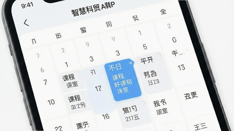 ����Ϊ�ǻۿ�óAPP�Ŀγ̱����棬����Ϊ������ͼ��������ʾ���տγ̣����Ϊ���¼�Լ��ϸ�ڰ����γ���������Һţ������������ɾ��޶���Ԫ��