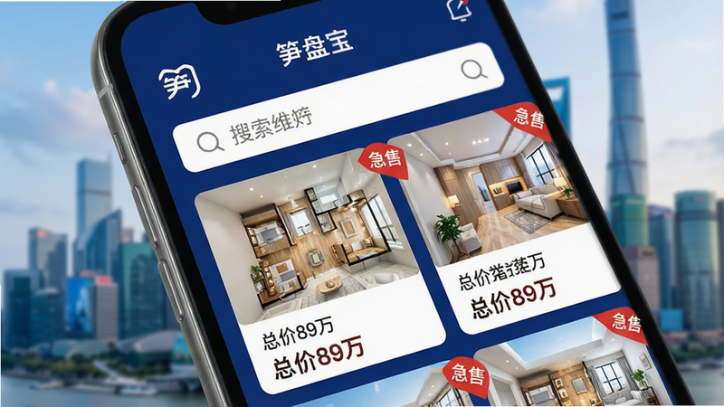 �ֻ���Ļ��д����ʾ�����̱���APP���棬��ɫ��Ϊ����ɫ���ɫ���䣬�����������������·������ž����Ĺ�Ԣ��Դ��Ƭ��ÿ�ſ�Ƭ��������ͼ���۸��ǩ���ܼ�89�򡱼������ۡ���ɫ�Ǳ꣬�����黯չʾ�ִ���������ߣ�����дʵ����޶���Ԫ�أ��������������������ɶ�