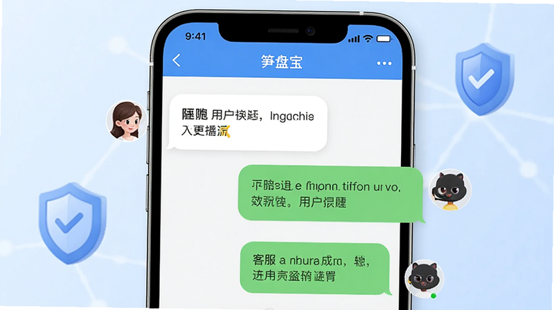 �ͷ���ͨ����ʾ��ͼ����ʾ�����̱���APP�ڵ����촰�ڣ����Ϊ�û��������ݣ��Ҳ�Ϊ�ͷ��ظ����ݣ�����Ϊǳ��ɫ�����ж��ư�ȫͼ�꣬����רҵ�����Σ������������������࣬����