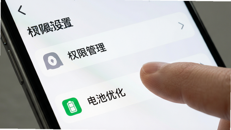 生成一张手机设置界面示意图,显示