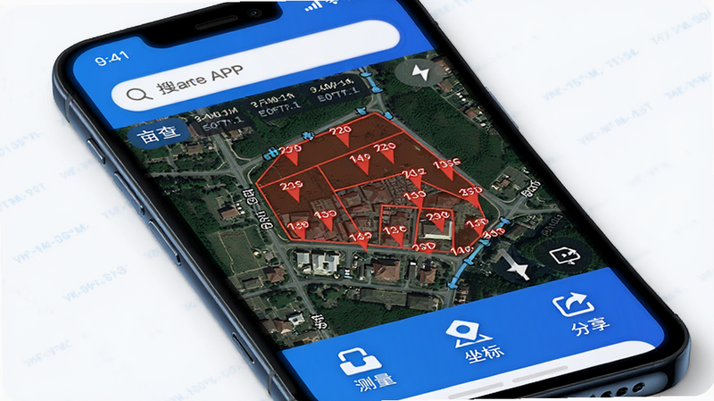 ����Ϊ�ֻ���ĻչʾĶ��APP���棬�����������������������в����ǵ�ͼ��ͼ���к�ɫ�ؿ����α�ǣ��ײ��������������������ꡢ����ͼ�꣬�Ű����ִ������Ƽ�����ɫ����ϸ����ʾ��γ�������������ʸ���8K���ɾ��޶���Ԫ��