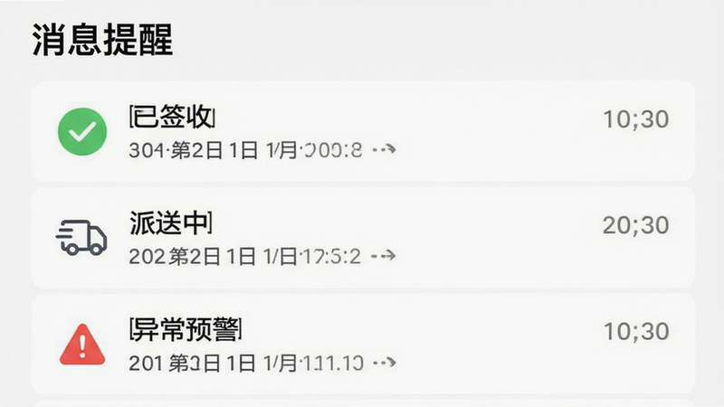 ��Ϣ���Ľ��棬��ʾ��������֪ͨ����������ǩ�ա����������С������쳣Ԥ�����������б�ʽ������࣬ϸ��չʾʱ�����ͼ�꣬���֡���Ϣ���ѡ����������ʸߣ��޶���Ԫ��