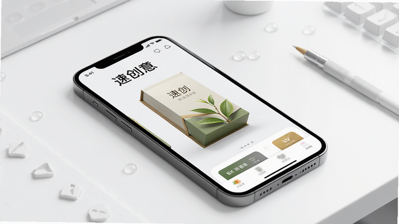 һ��չʾ���ٴ��⡱APP���Ľ����ȫ��ͼ������Ϊ�ֻ���Ļ��ʾ�����Ĳ�Ҷ��װ3Dģ�ͣ�����Ϊ�ɾ��İ�ɫ����̨�棬�����������Ű��ִ���Լ�����רҵ����ϸ�ڴ�չ�ָ�����Ⱦ�ʸУ�����8K���ɾ����޶���Ԫ��