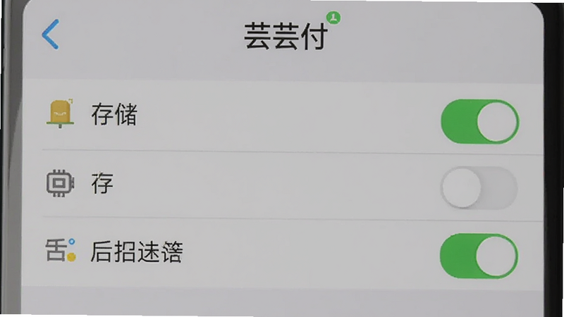 手机设置界面,显示