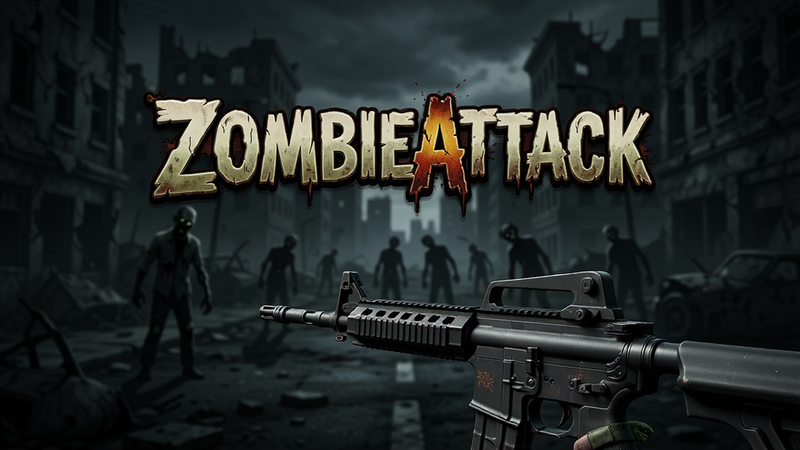 Boogu-Image�������Ϊ��ZombieAttack����Ϸ������Ԥ��ͼ������������ʾ��ϷLogo��ZombieAttack���������ǻ谵�ķ������нֵ���Զ����ģ���Ľ�ʬ��Ӱ��ǰ����һ��ս����ǹ��д���Ű�����������Ϊ����дʵ�磬ϸ�ڷḻ������8k���ɾ��޶���Ԫ��