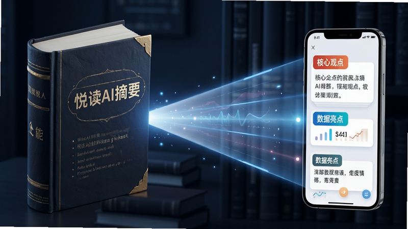 չʾ�ö�AIժҪ���ܵ��Ӿ���ʾ��ͼ�������һ�����ص�ֽ���飬�Ҳ�ͨ������ת��Ϊ�ֻ���Ļ�ϵľ����ı���Ƭ����Ƭ��ͻ����ʾ�����Ĺ۵㡱�����������㡱�ȱ�ǩ��ɫ�ʶԱ��������������ҶԳƣ����רҵ����ϸ�ھ��£������������޶���װ��