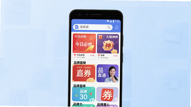 ����Ϊ��׷ȯ��APP�İ�׿�ֻ�����չʾ�����־��У�����Ϊ�ɾ���ǳ��ɫ����ɫ�飬�ֻ���Ļ��ʾ��ҳ�����������������·��ǡ����ձ��������������ȯ������Ʒ��ֱ������ģ�飬������Ƽ���ִ������ñ�ƽ�����ͼ�����������������ɶ����޶���װ��Ԫ�أ����廭�ʣ�8k�ֱ��ʣ��ɾ�������