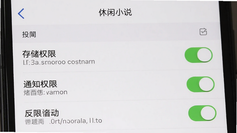 主体为手机设置界面,展示