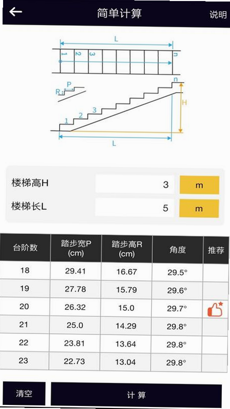 楼梯栏杆计算器 安卓版 参数表