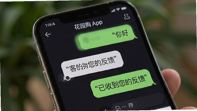 ��԰�� App �ͷ��Ի����棬����Ϊ�ֻ���Ļ����ʾ���촰�ڣ�������ʽ���������ּ�࣬����Ѻ����У�ɫ����ͣ�ϸ�����������ʸ��壬�ɾ��޶���Ԫ�أ����ּ�������