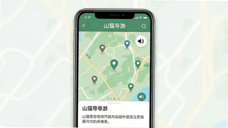 ����һ�Ÿ�������ɽè����APP����Ԥ��ͼ������Ϊ�ֻ���Ļ��ʾ���ε�ͼ���棬�������࣬�Ű����������Ϊ�ִ���ƽ����ƣ�ϸ�ڰ��������ľ����ǡ���������ͼ�ꡢ����˵�����򣬻��ʸ��壬�ɾ��޶���Ԫ�أ��������������
