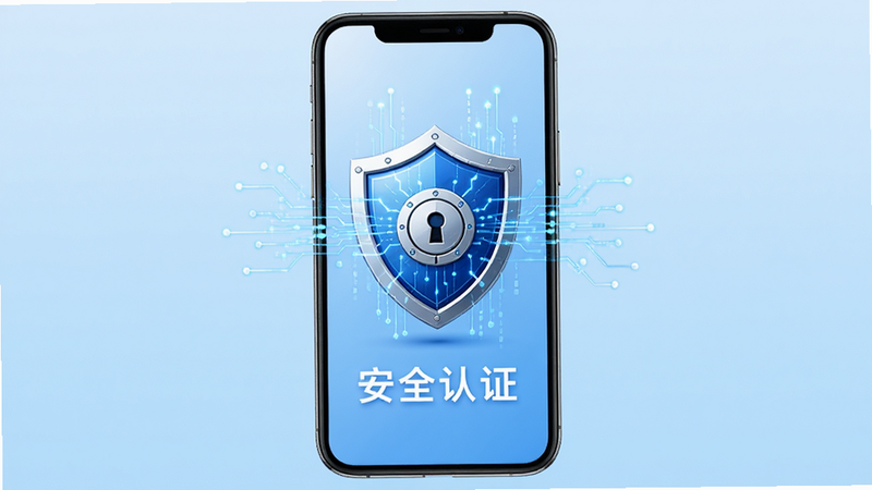 ����Ϊ��ȫ����ͼ�꣬λ���ֻ���Ļ���룬����Ϊ����ɫ���䣬���ּ��Գƣ����Ϊ�Ƽ��У�ϸ�ڴ�����о�����������������ʸ��壬�ɾ������֡���ȫ��֤��������ʾ