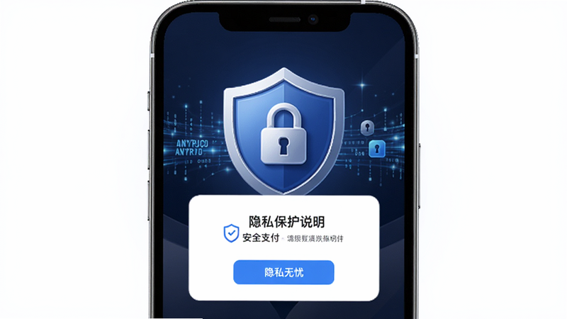 ����չʾ����APP��֧����ȫ����ͼ�꼰��˽����˵�����������־��жԳƣ�������ؿɿ���ϸ�ڴ���������ͼ��ͼ����������Ӿ�Ч���������������ɾ���������ʾΪ����ȫ֧�����͡���˽���ǡ�