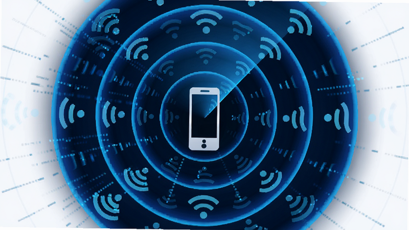 ����Ϊ�״�ɨ�趯��Ч�����������ֻ�ͼ�꣬������ɢ����ɫ���ƣ�������Ƕ��WiFi�ź�ͼ�꣬���ֳʷ���״���Ű��࣬���Ƽ���ǿ�ң�ϸ�ڴ��������������������������ɾ����޶���Ԫ��