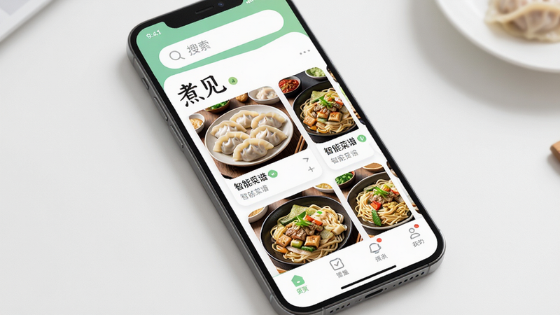 ����Ϊ�ֻ���Ļ��ʾ���APP���棬����������Ϊ�������������в����׿�Ƭ�����ײ����������Ű����ִ����������������ϸ��չʾ���ӡ���������ʳ����ͼƬ�����ְ���