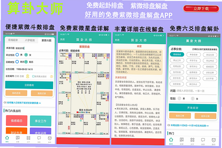 最东玄 安卓版 紫微斗数星曜详解界面