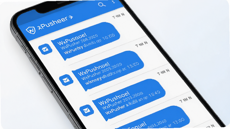 һ��չʾWxPusher��Ϣ����ƽ̨��׿Ӧ�ý���ĸ������ͼ������Ϊ�ֻ���Ļ��ʾ����������Ϣ�б��������������Ű����࣬����ִ��Ƽ�����ϸ�ڰ�����Ϣ������ʱ��������ʳ��壬�ɾ��޶���Ԫ��