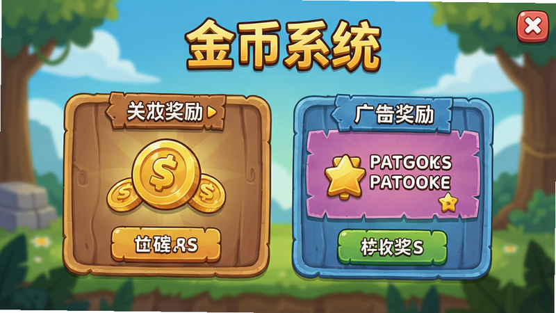 չʾ��Ϸ�ڽ�һ�ȡ���棬��ʾ�ؿ������͹�潱��ѡ����ּ�࣬�Ű���У����Ϊ��ͨUI��ϸ�ڷḻ�����ʸ��壬�ɾ�������