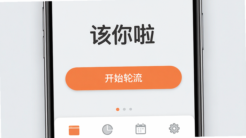 ������ APP ������չʾ������Ϊ�ֻ���Ļ������Ϊ��͵�ǳ��ɫ����Ļ������ʾ����������Logo �͡���ʼ��������ť���ײ��м��Ĺ���ͼ�꣬���־��У��Ű���������ƽ����Ʒ��ϸ�ھ��£����廭�ʣ��ɾ��޶���Ԫ�أ�alt=