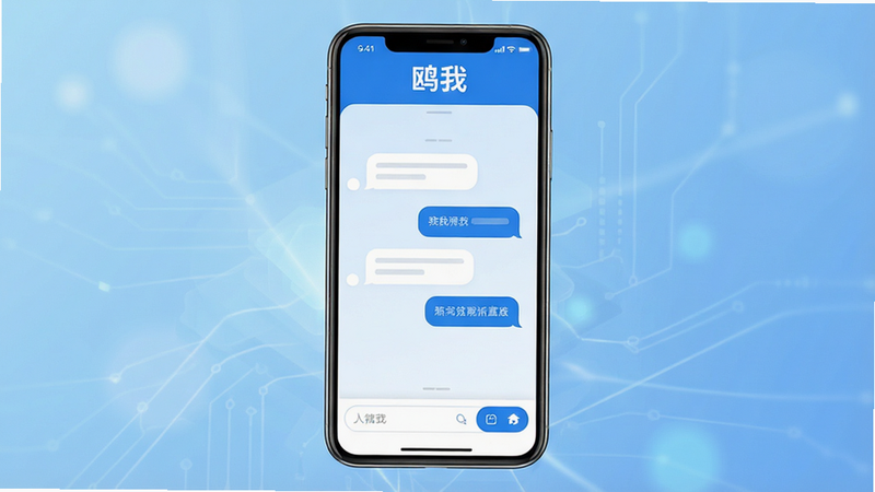 һ��չʾ��Ÿ�ҡ�APP������ĸ����ֻ���Ļ��ͼ������Ϊ��ɫ���ɫ������ִ���UI��ƣ�������ʾ��Ÿ�ҡ�Logo���м�����չʾ���ĶԻ����ݽ��棬�ײ��������������͹��ܰ�ť������Ϊ��͵Ľ���Ƽ������������룬�Ű�����������Լ�ִ���ϸ�ھ��£�����4k���ɾ����޶���Ԫ��