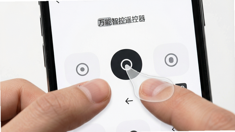 主体为手机界面编辑模式,显示用户正在拖动按键图标,布局灵活,排版直观,风格为简约白色背景,细节展示手指操作轨迹,画质高清,干净,无多余元素,文字包含