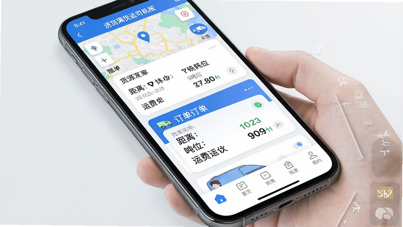 һ�Ÿ�����ֻ�Ӧ�ý���չʾͼ������Ϊ���ͻ�������˾���桱��APP�����棬����������������ʾ��ͼ��λ���Դ�б����м��Ǵ��ֺŵĶ�����Ƭ���������롢��λ���˷���Ϣ���ײ��ǵ�����������Լ�ִ���ɫ��������Ϊ����ϸ�ڷḻ������4k���ɾ��޶���Ԫ��