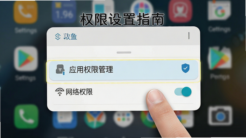 展示手机屏幕设置界面,高亮显示