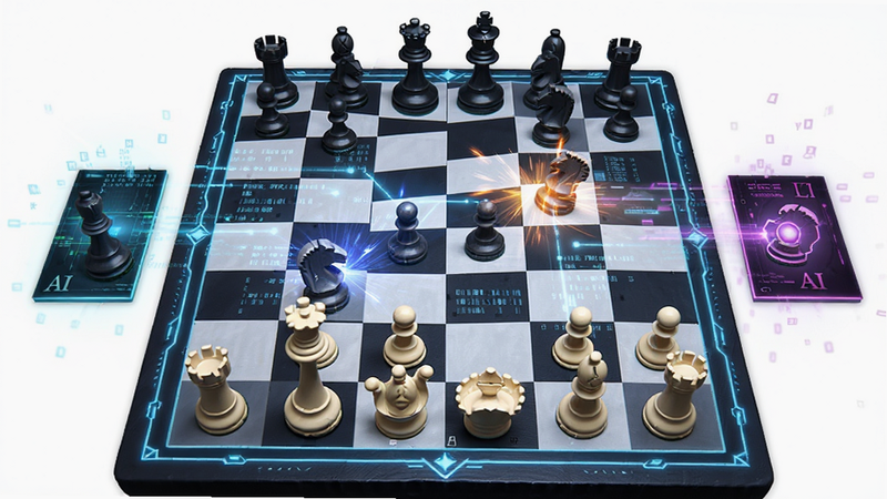 ����ΪChess Fantasy��Ϸ�е�AI��ս���������������ʾ����ӽǵ����ӣ��Ҳ�ΪAI�����ӽǣ��м����������������м��Ҷ��ģ��Ű�Գ�ƽ�⣬���Ϊ�Ƽ�������÷��ϣ�ϸ�ڴ�����������Ч�����廭�ʣ��ɾ��޶���Ԫ��