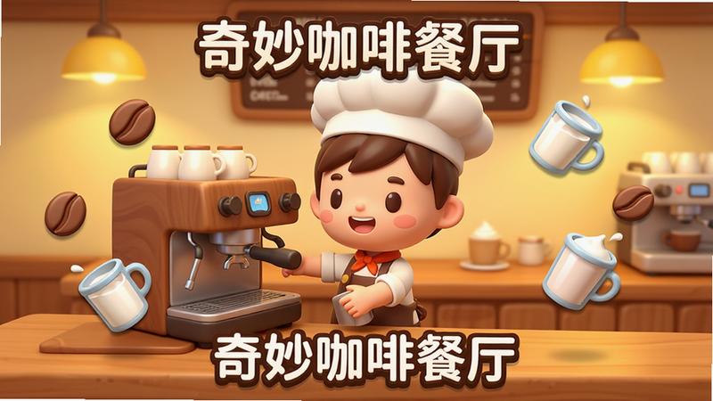 ����Ϊ������Ȳ�������׿����Ϸ�����棬���־�����ʾ�ɰ��Ŀ�ͨ����ʦ��ɫ���ڲ������Ȼ�����ΧƯ���ſ��ȶ���ţ�̱�ͼ�꣬��������ܰ��ľ�ʹ�̨����͵�ů��ɫ�ƹ⣬�Ű������죬���Ϊ3D��ͨ��Ⱦ��ϸ�ڷḻ���޶���Ԫ�أ����ְ���