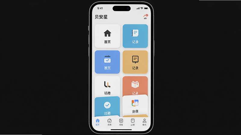 ��������ȫ��չʾ������Ϊ������App����Ļ������������Ϊ����״̬�����в����ܿ�Ƭ���񡢵ײ����������Ű���ñ�ƽ����ƣ�����ִ���Լ��ϸ�ڴ���ʾ������ͼ�������ֱ�ǩ���������ݰ���