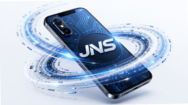 JNS����ģʽ����ͼ������Ϊ������ٶ����������ֻ������ֶ���ǿ�ң�����ͻ��JNSͼ�꣬���Ƽ���ʮ�㣬��ɫ���ɫΪ��ɫ����ϸ�ڱ��ֹ�Ӱ������������Ⱦ���ɾ�������������Ԫ��