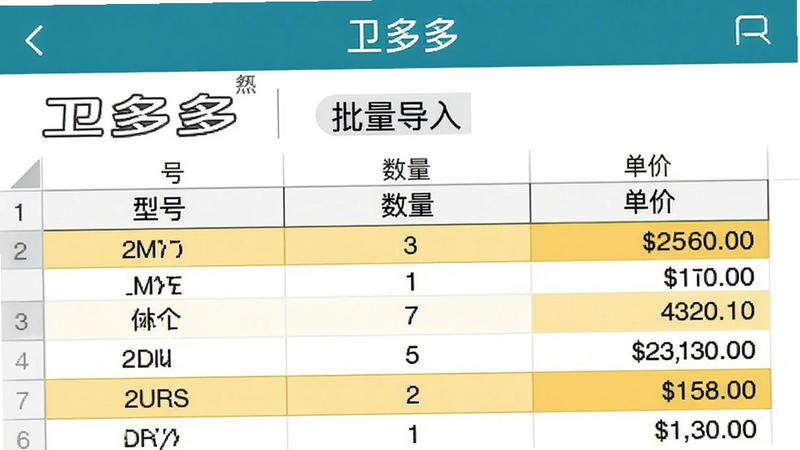 Excel��������棬��ʾ�ڡ�����ࡱAPP�У������а������ͺš������������������ۡ�������Ϊ��ɫ�����֡�����ࡱ�����������롱���������ֱ��񻯣��������ϸ�������и����������������޴�����ʾ