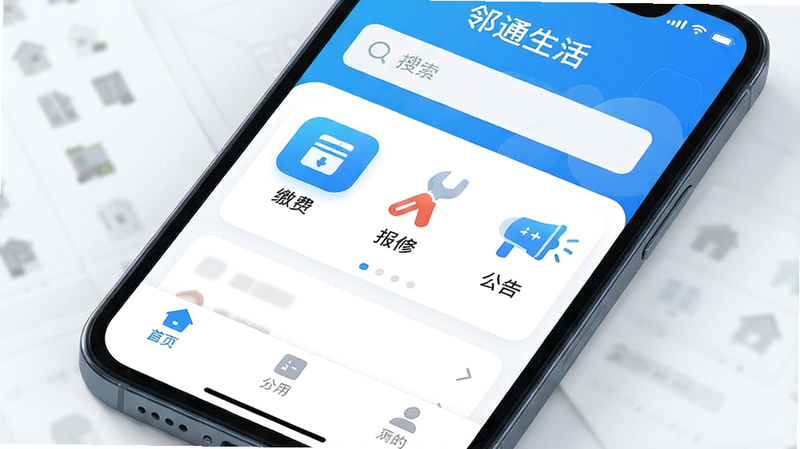 ����Ϊ�ֻ���Ļ��д����ʾ����ͨ���APP�����棬�����������࣬����ΪС�����������������в�Ϊ���ɷѡ��������ޡ��������桱�Ⱥ��Ĺ���ͼ�꣬�ײ�Ϊ�����������Ϊ�ִ���ƽ����ƣ�ɫ������������Ϊ����ϸ�ڴ����ֿƼ������׺��������ʸ��壬�ɾ��޶���Ԫ�أ����֡���ͨ��������ɼ�