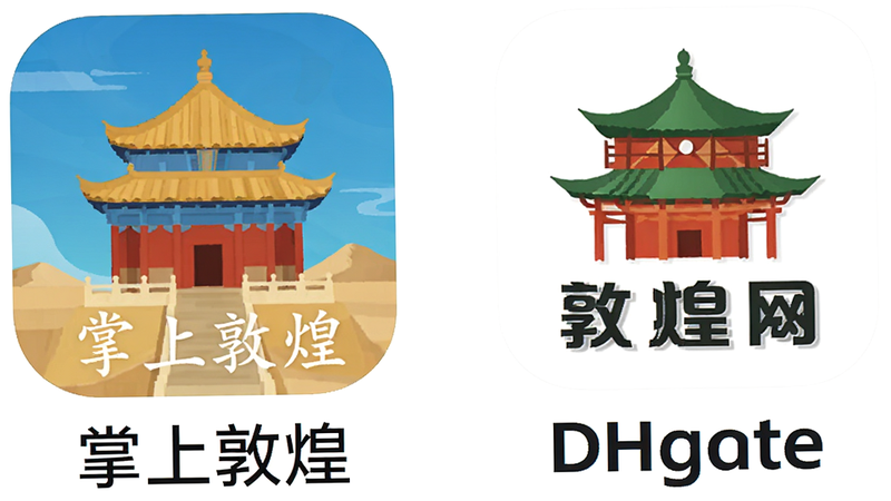 ����Ϊ����APPͼ��Ա�ͼ�����Ϊ���϶ػ͹ٷ�Logo���Ҳ�Ϊ�ػ���Logo�����ֲ���չʾ���Ű��࣬���Ϊͼ���ƽ����ƣ�ϸ��չʾ����Logo��ɫ�ʲ��죬���ְ���